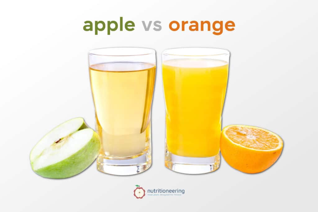 Apple Juice vs Orange Juice
