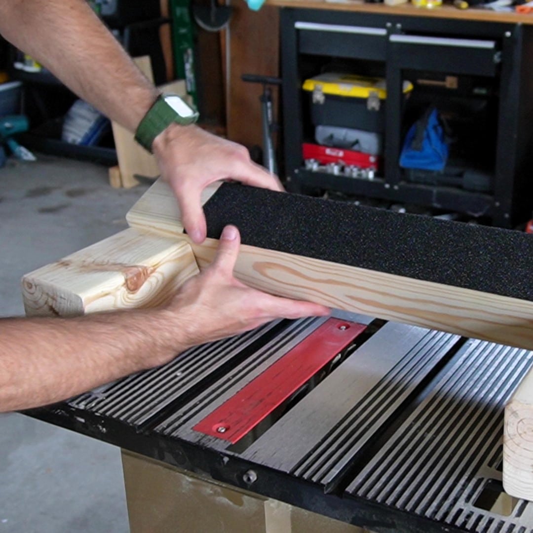 Applying Grip Tape to Calf Block