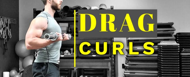 Barbell Drag Curls