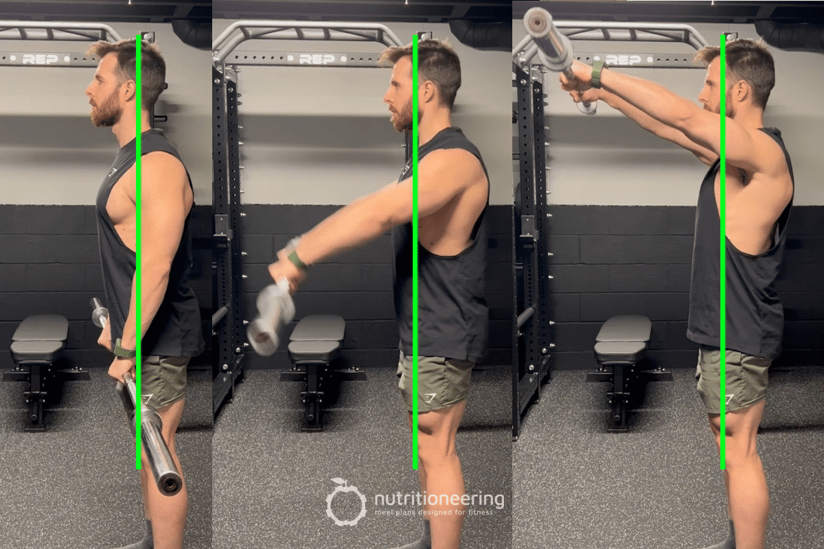 Barbell Front Raise Form Barbell Front Raise Form