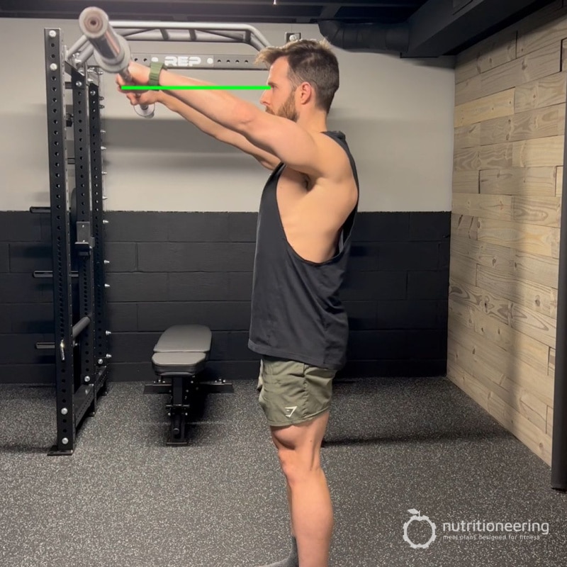 Barbell Front Raises Barbell Front Raises