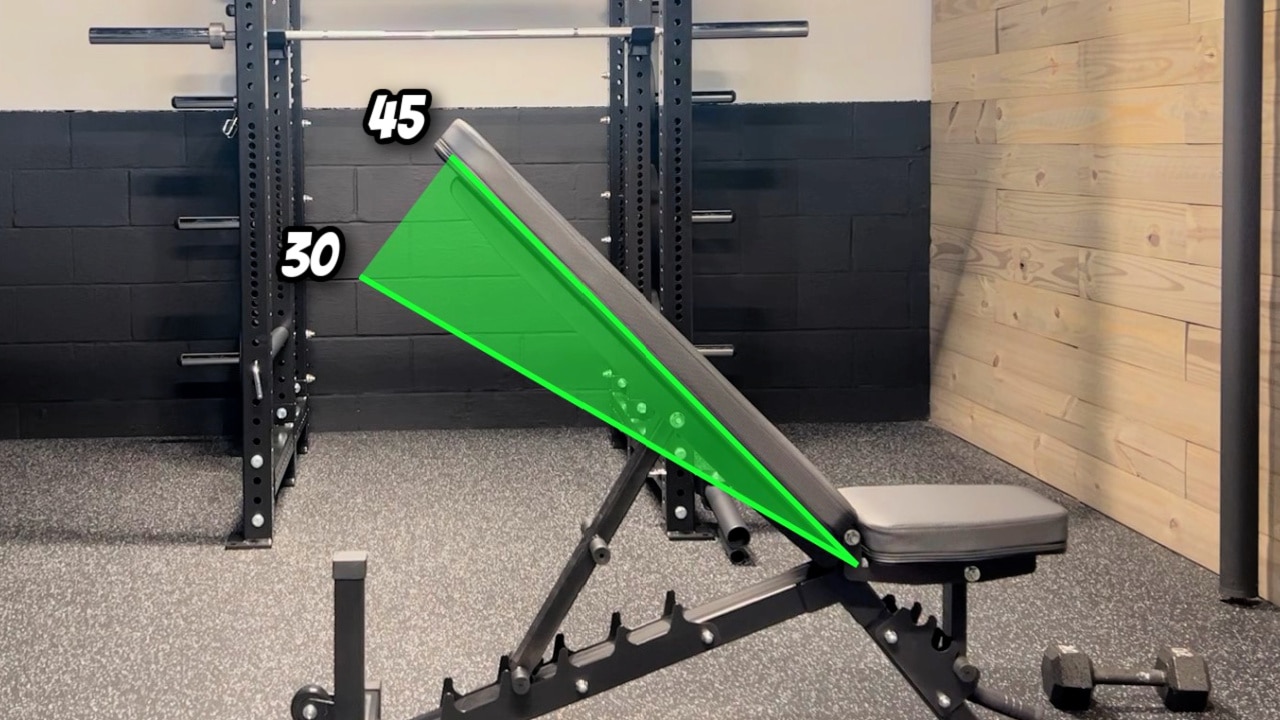 Dumbbell Spider Curl Bench Angle