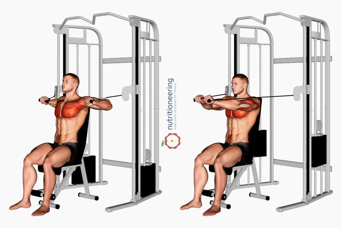Cable Chest Exercises Seated Press