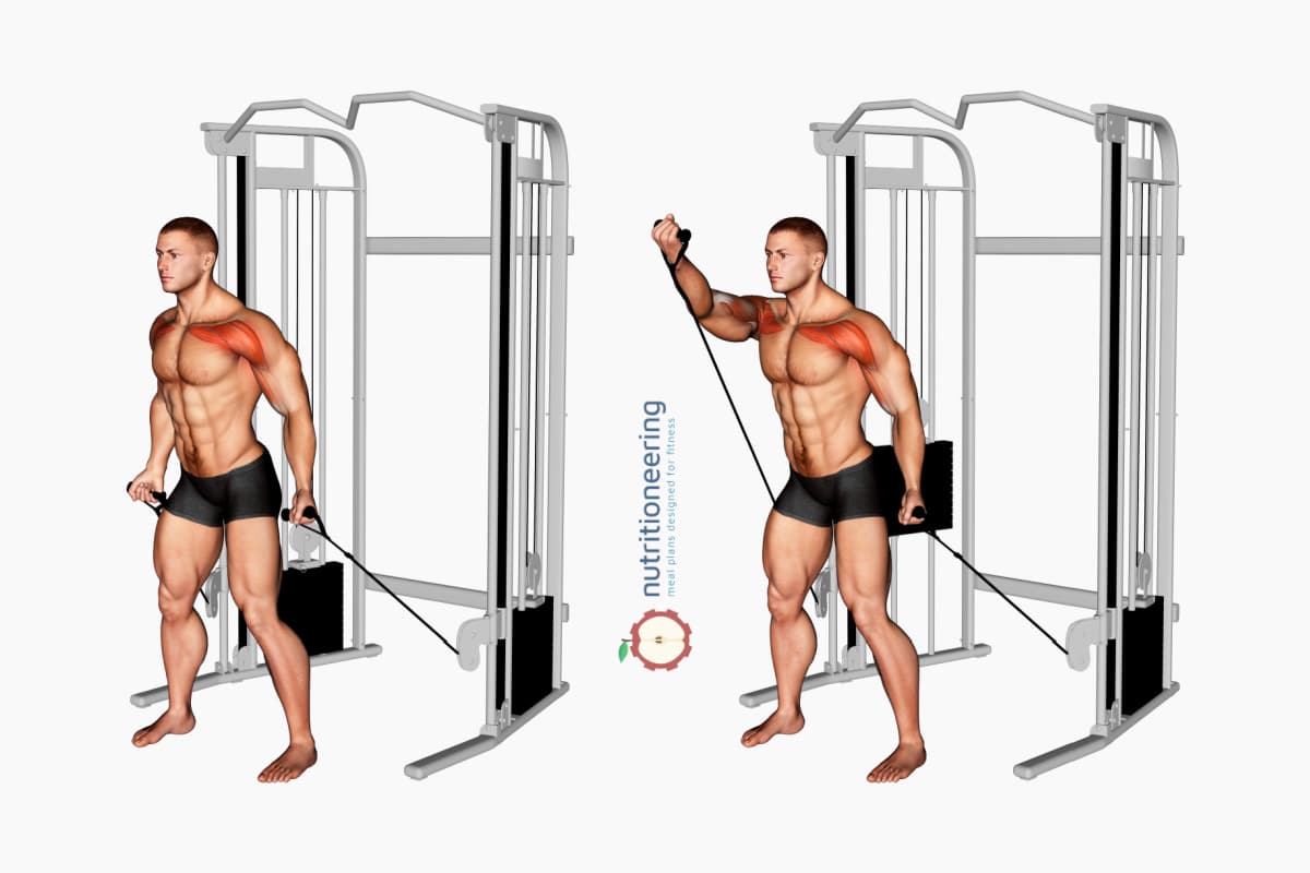 Cable Chest Exercises Underhand Front Raise