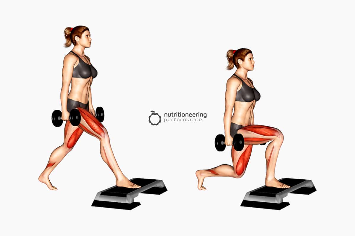 Dumbbell Quad Exercises Split Squat