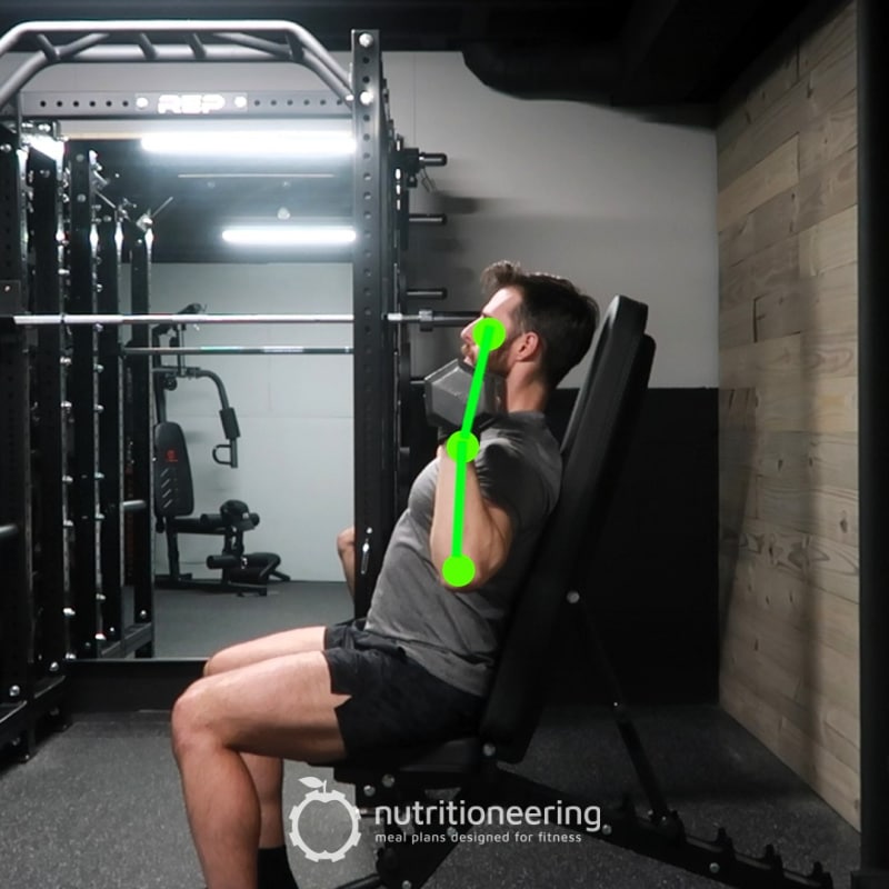 Dumbbell Shoulder Press Form 1