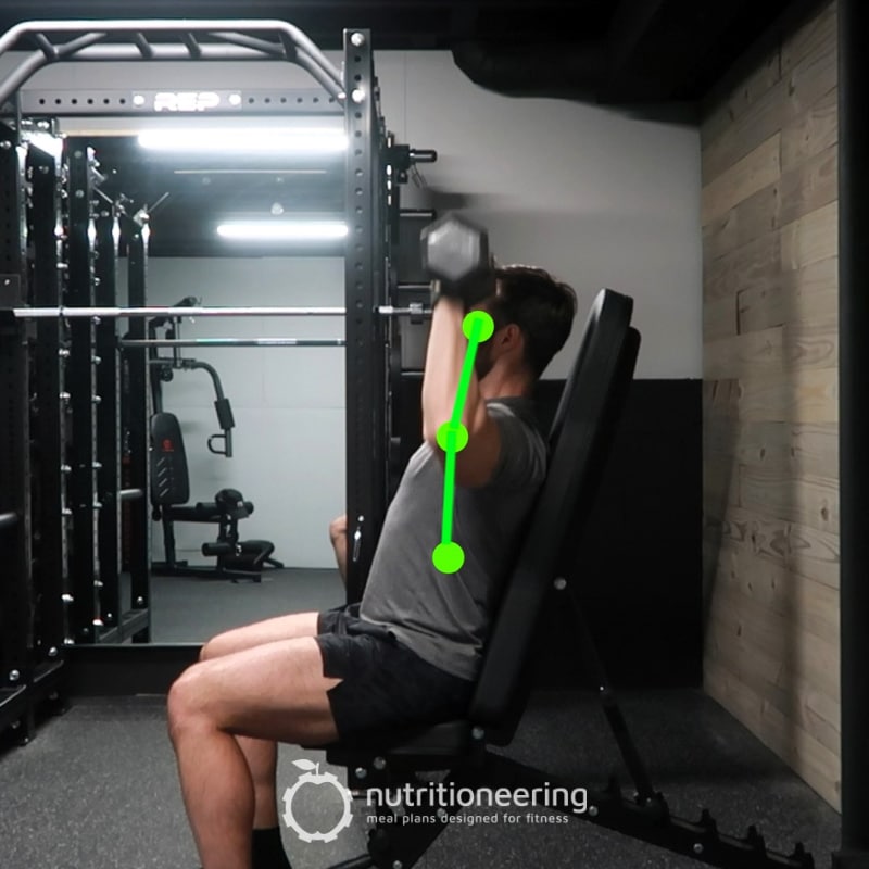 Dumbbell Shoulder Press Form 2