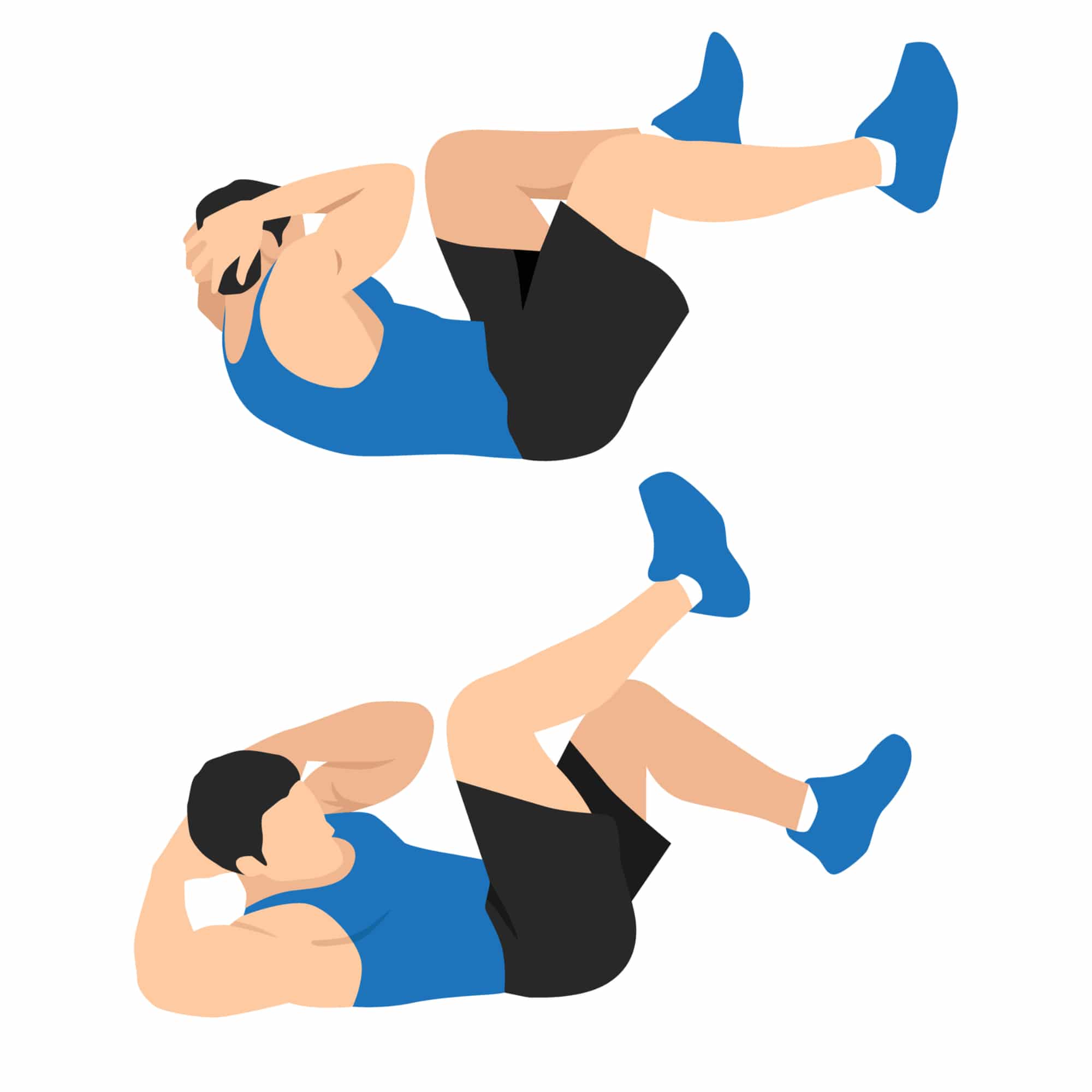 Floor Oblique Crunches