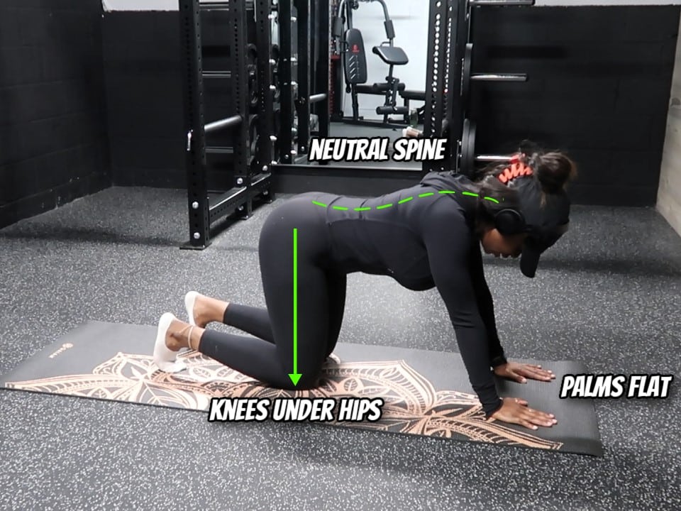 Glute Kickback Starting Position