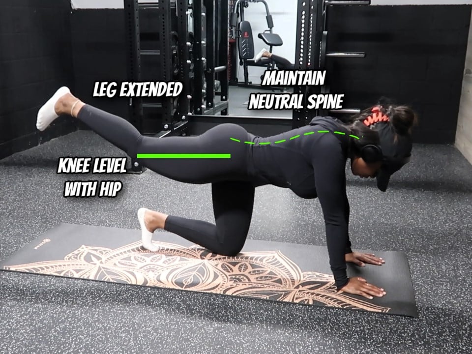 Glute Kickbacks Form