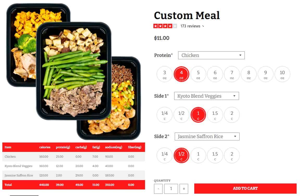 Icon Meals Custom Meal