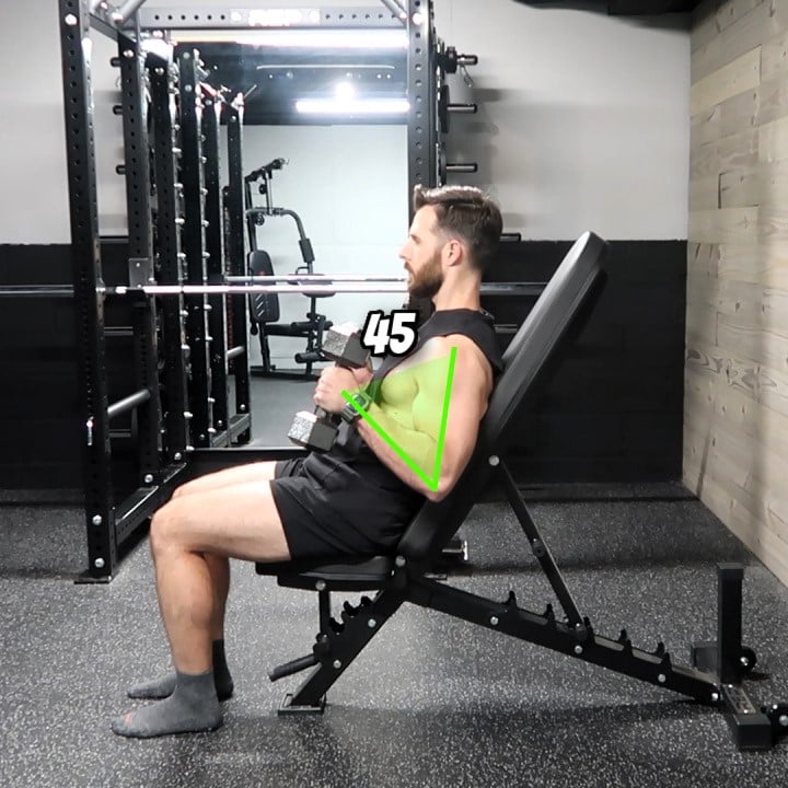 Incline Hammer Curls Form 1