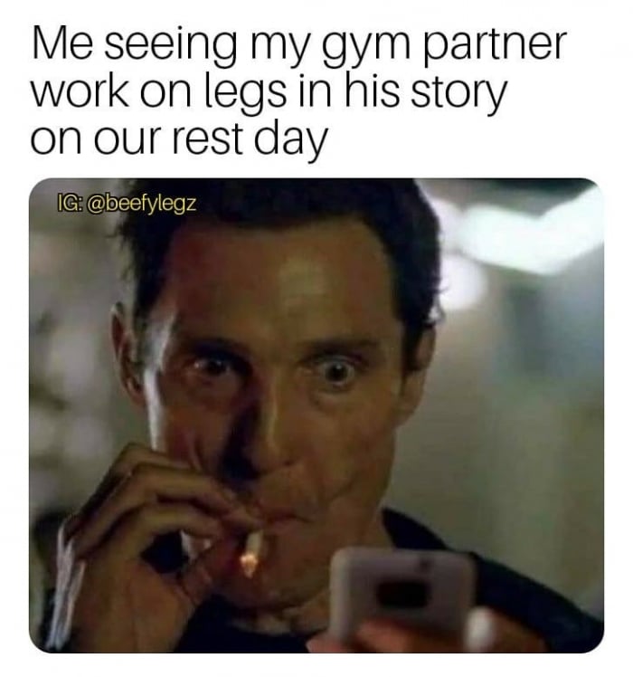 Leg Day Rest Day meme Leg Day Rest Day meme