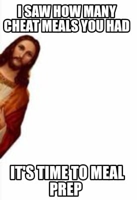 Meal Prep Memes Jesus