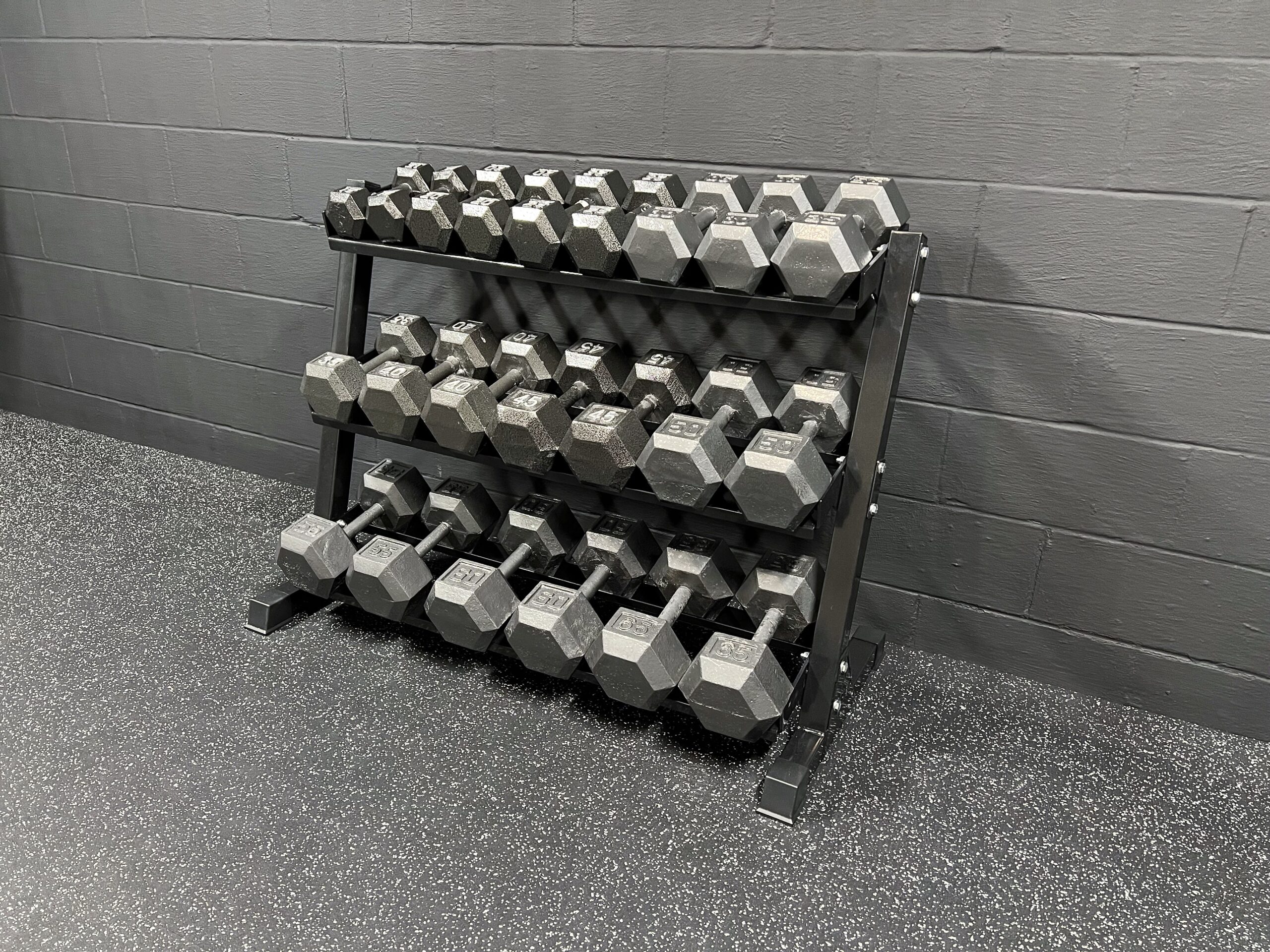 Rep Fitness Dumbbell Rack Cast Iron Weights