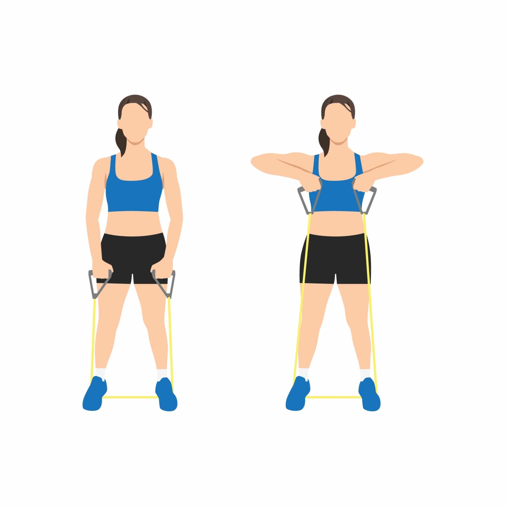 Resistance Band Upright Row Resistance Band Upright Row