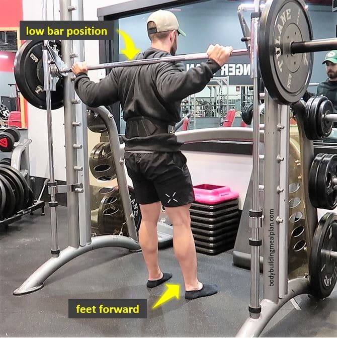 Smith Machine Hack Squat