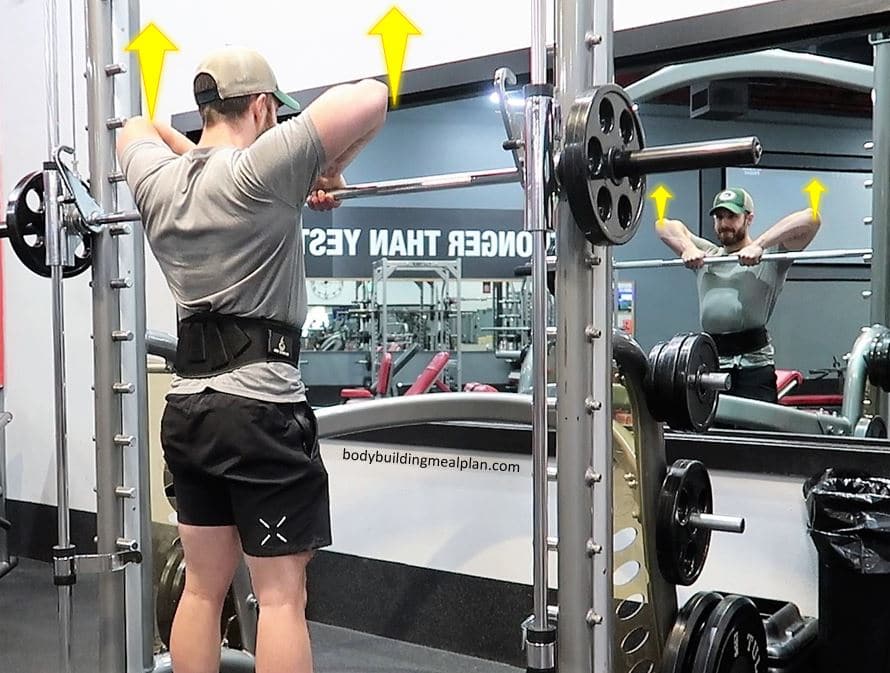 Smith Machine Upright Row Form