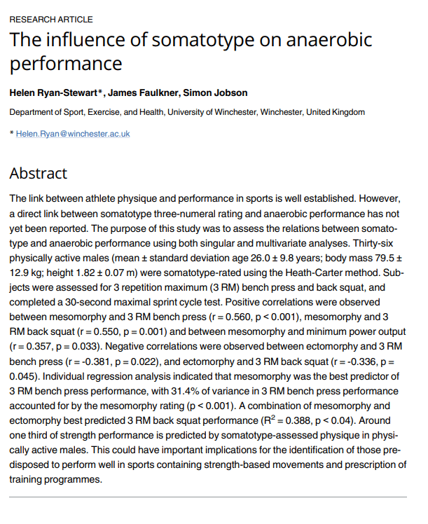 Metabolic Type Study