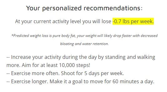 Weight Loss Calculator Recommendations Weight Loss Calculator Recommendations