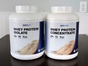 Whey Protein Isolate vs Concentrate Nutricost