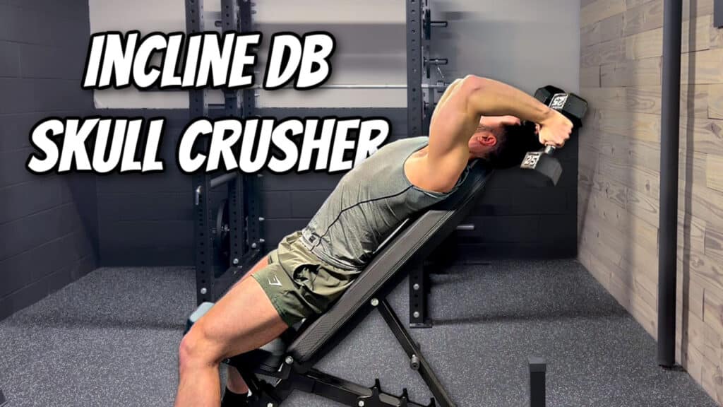 Incline Dumbbell Skull Crusher